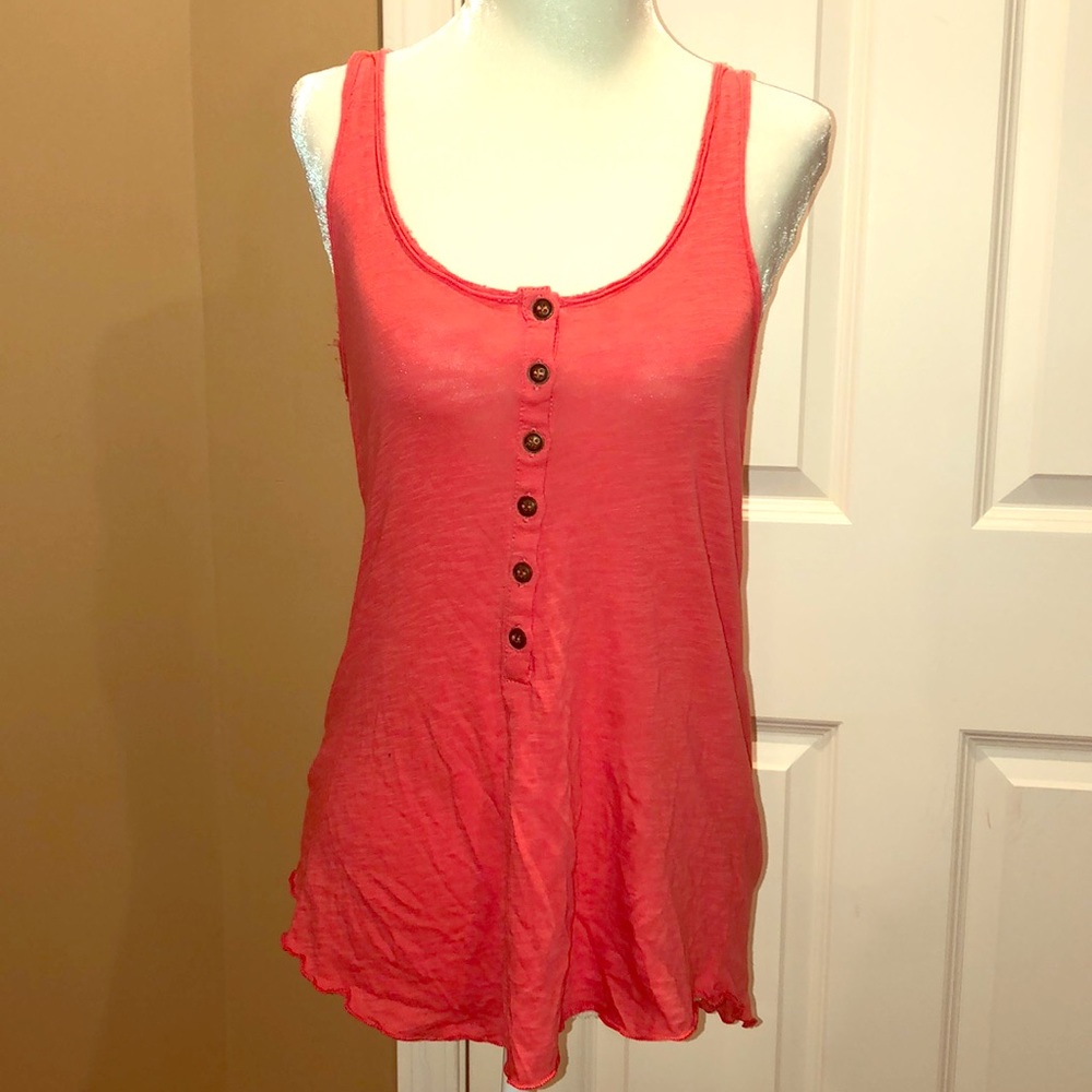 Orange racerback w/ buttons